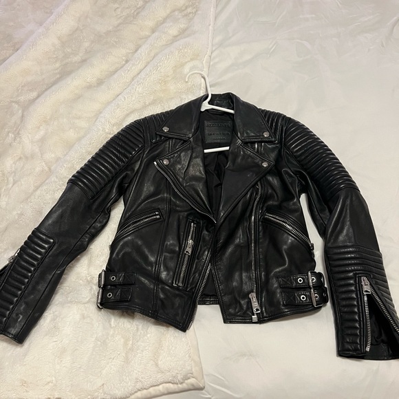 All Saints Estella Biker Jacket. Size: US 0, UK 4, EU 32. - Picture 2 of 7